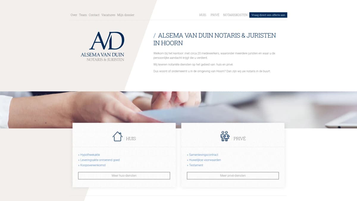 Alsema Van Duin Notaris & Juristen — notariskantoor in Hoorn