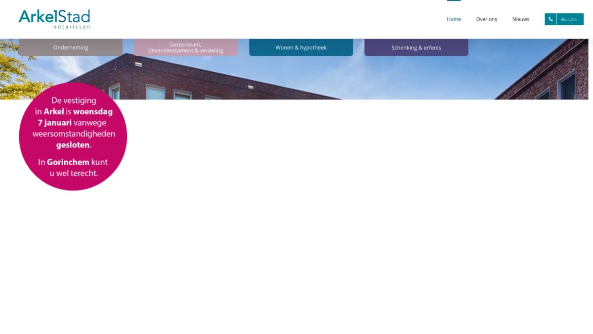 ArkelStad Notarissen — notariskantoor in Gorinchem