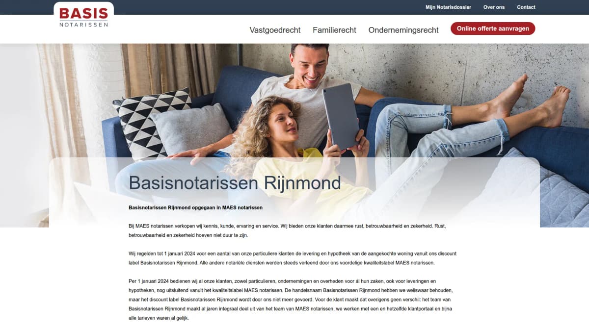 Basisnotarissen Rijnmond — notariskantoor in Vlaardingen
