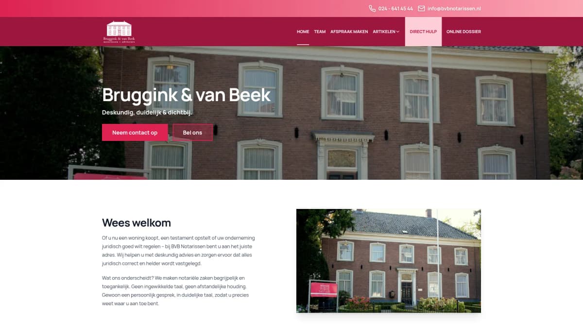 Bruggink & van Beek notarissen — notariskantoor in Wijchen