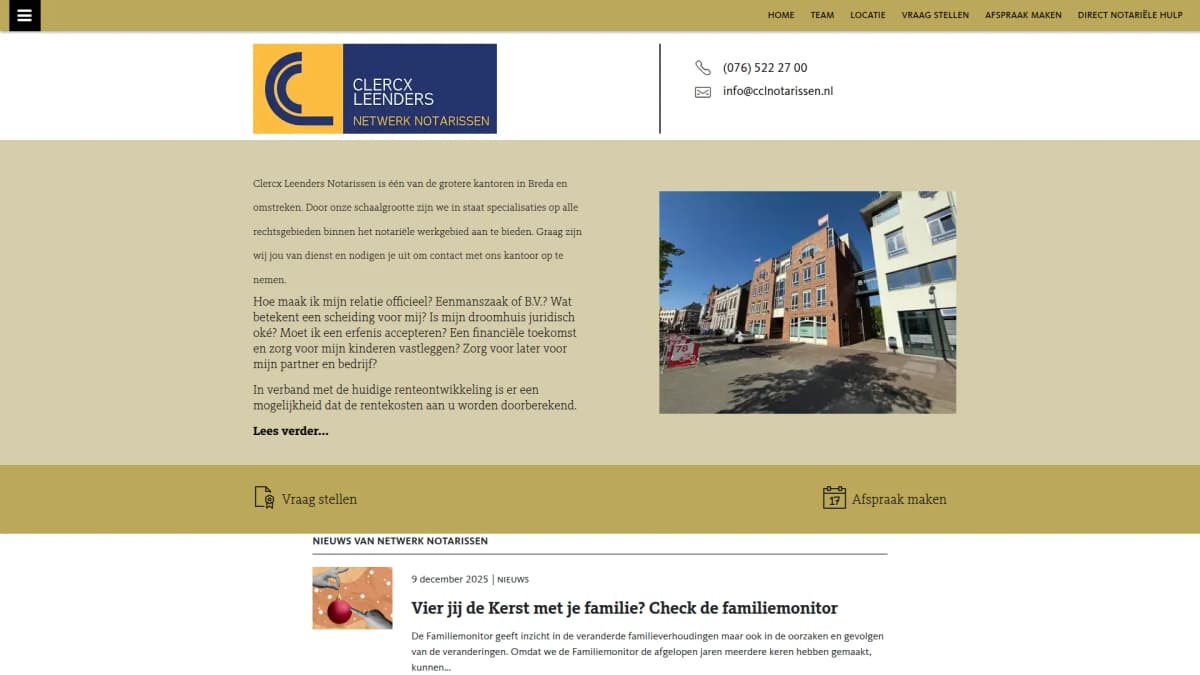 Clercx Leenders Netwerk Notarissen — notariskantoor in Breda