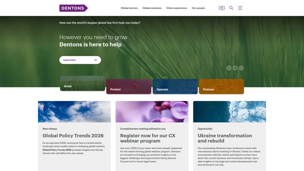 Dentons Europe LLP — notariskantoor in Amsterdam