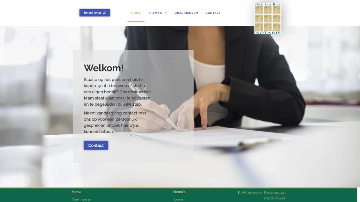 Dirk Jan Blok Notaris — notariskantoor in Gouda
