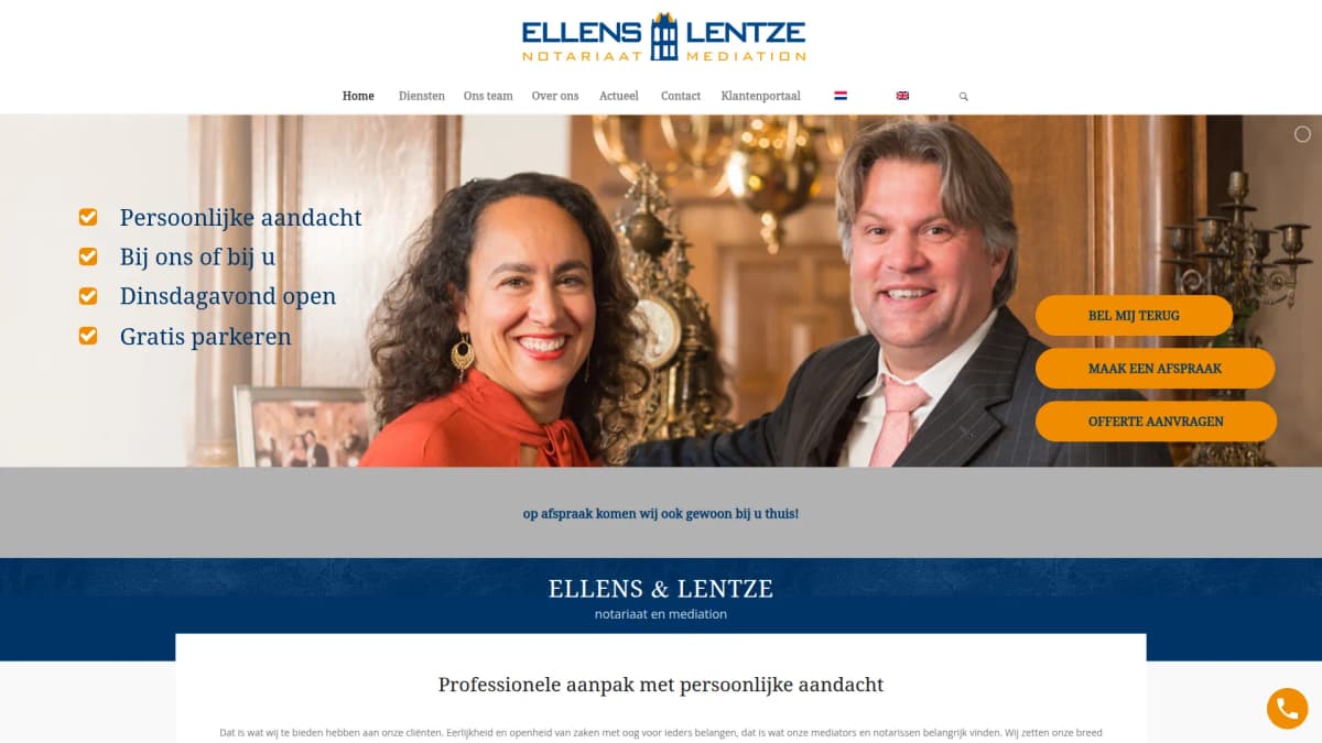 Ellens & Lentze, notariaat en mediation — notariskantoor in Den Haag