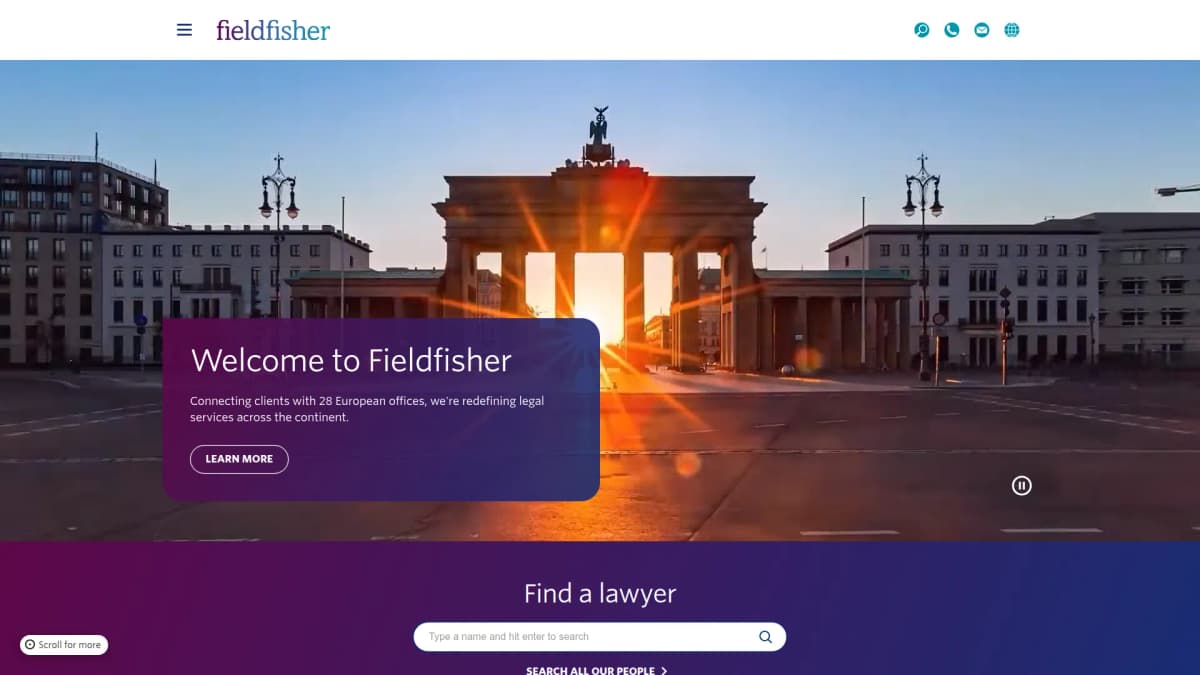 Fieldfisher N.V. — notariskantoor in Amsterdam