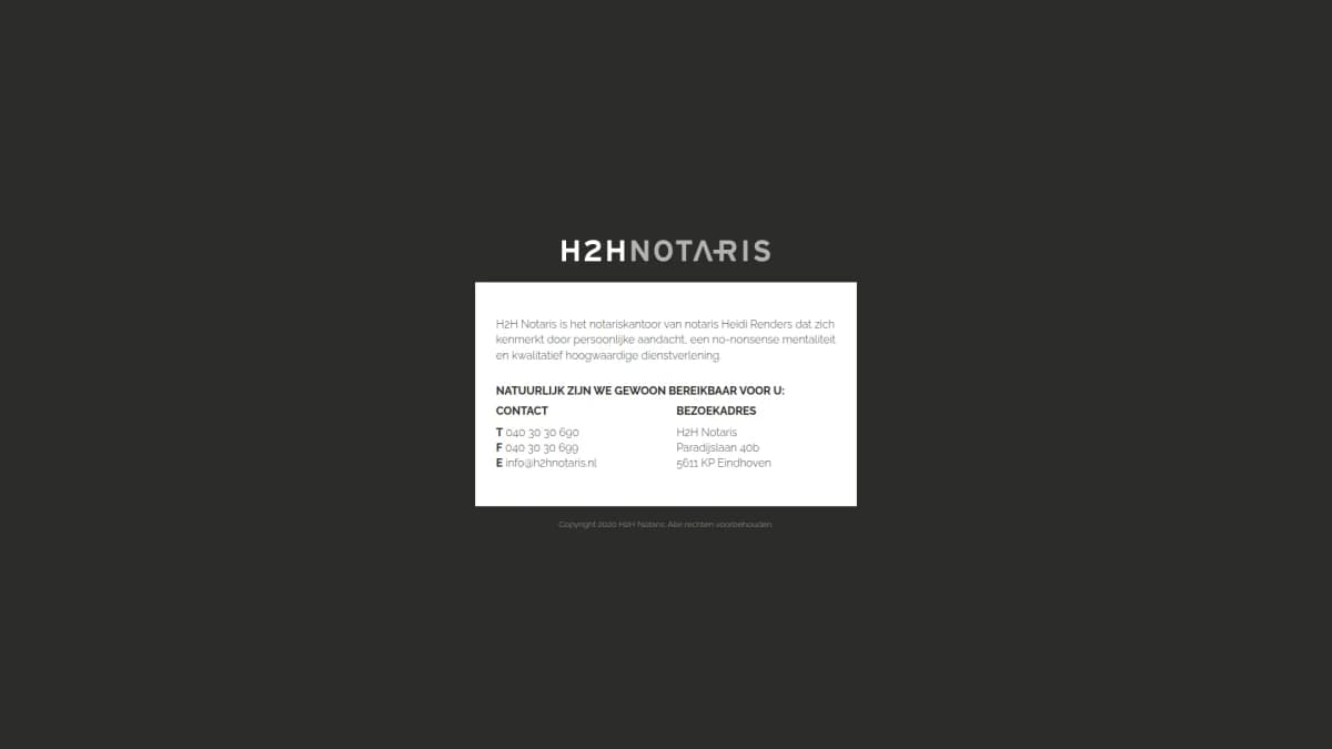 H2H notaris — notariskantoor in Eindhoven