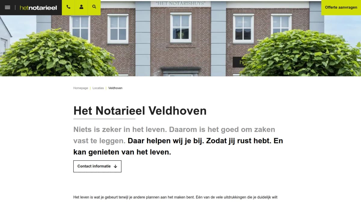 Het Notarieel Veldhoven — notariskantoor in Veldhoven