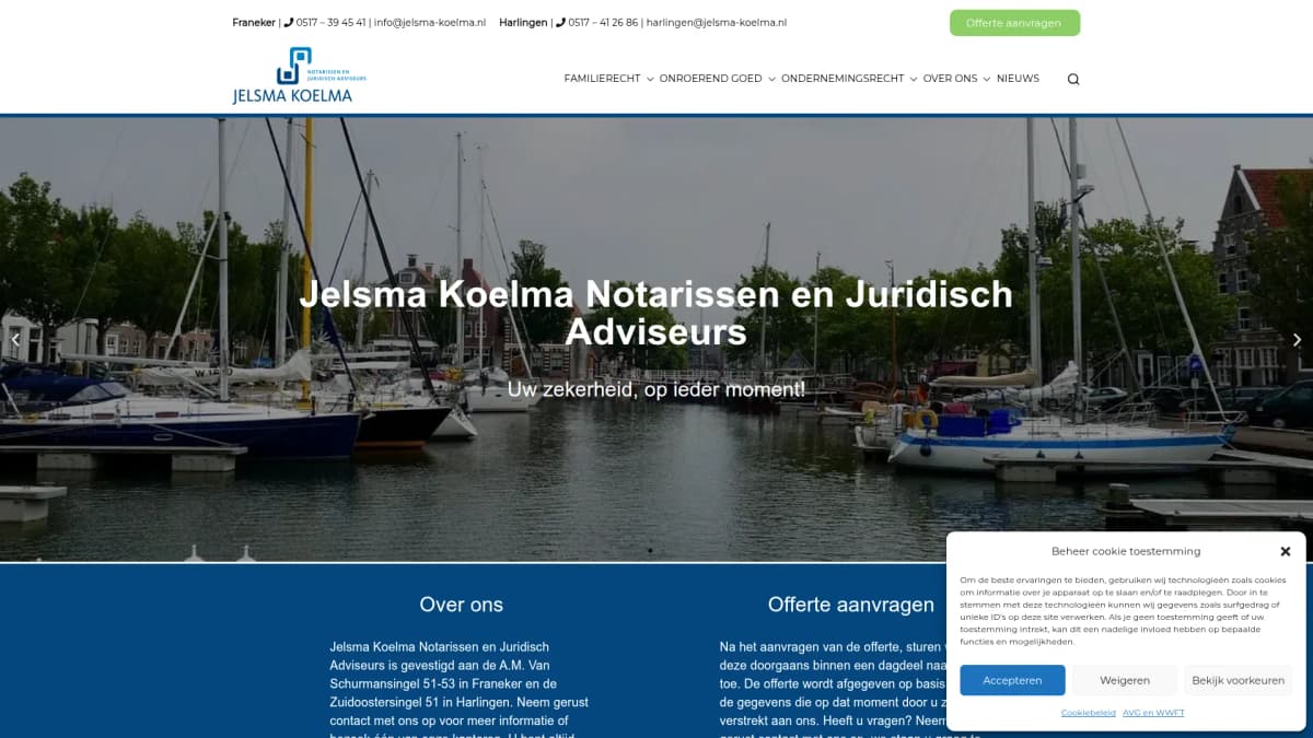 Jelsma Koelma Netwerk Notarissen — notariskantoor in Harlingen