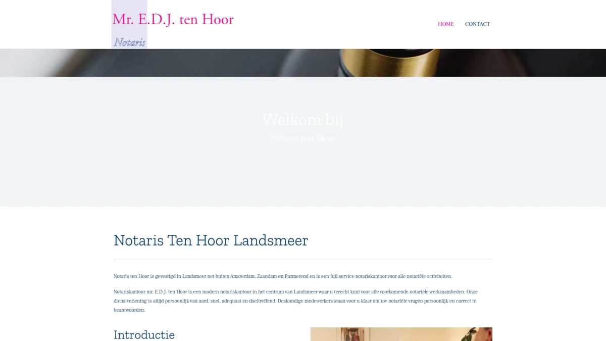 Kantoor Notaris mr. E.D.J. ten Hoor — notariskantoor in Landsmeer