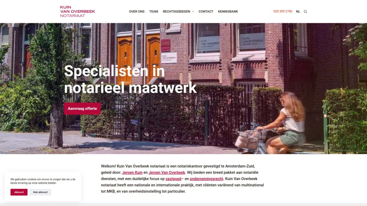 Kuin Van Overbeek notariaat — notariskantoor in Amsterdam