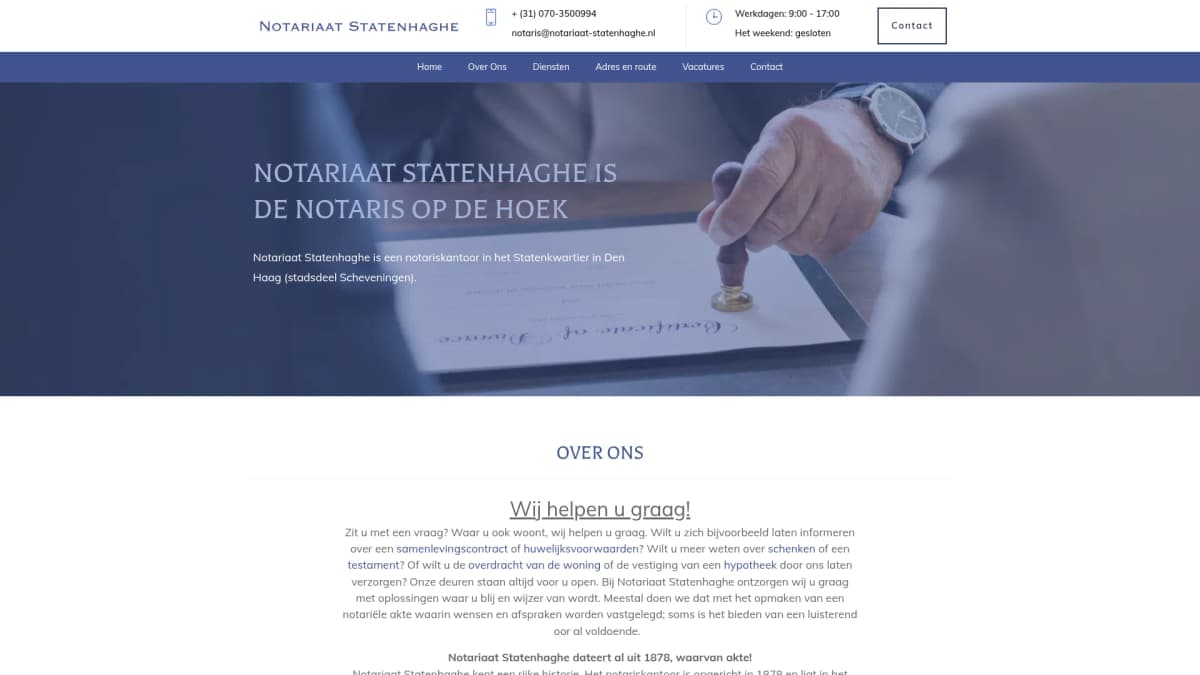 Notariaat Statenhaghe — notariskantoor in Den Haag