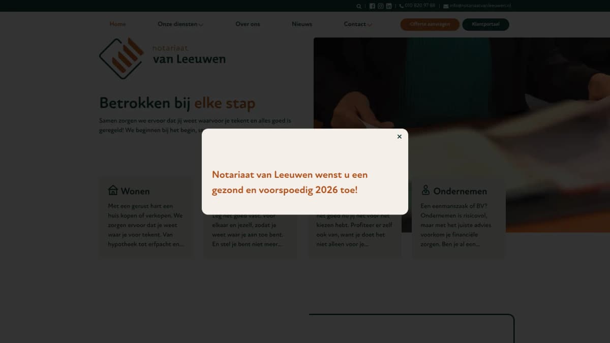 Notariaat Van Leeuwen — notariskantoor in Rhoon