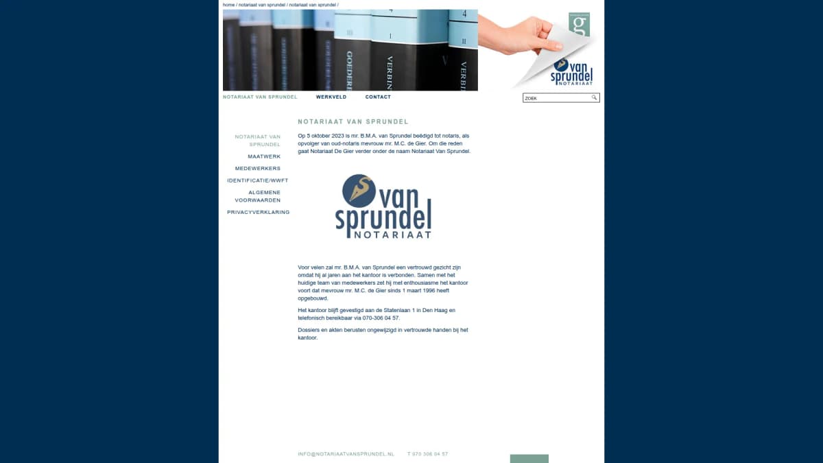 Notariaat Van Sprundel — notariskantoor in Den Haag
