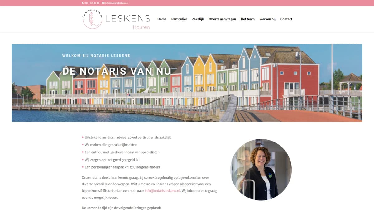 Notaris Leskens B.V. — notariskantoor in Houten