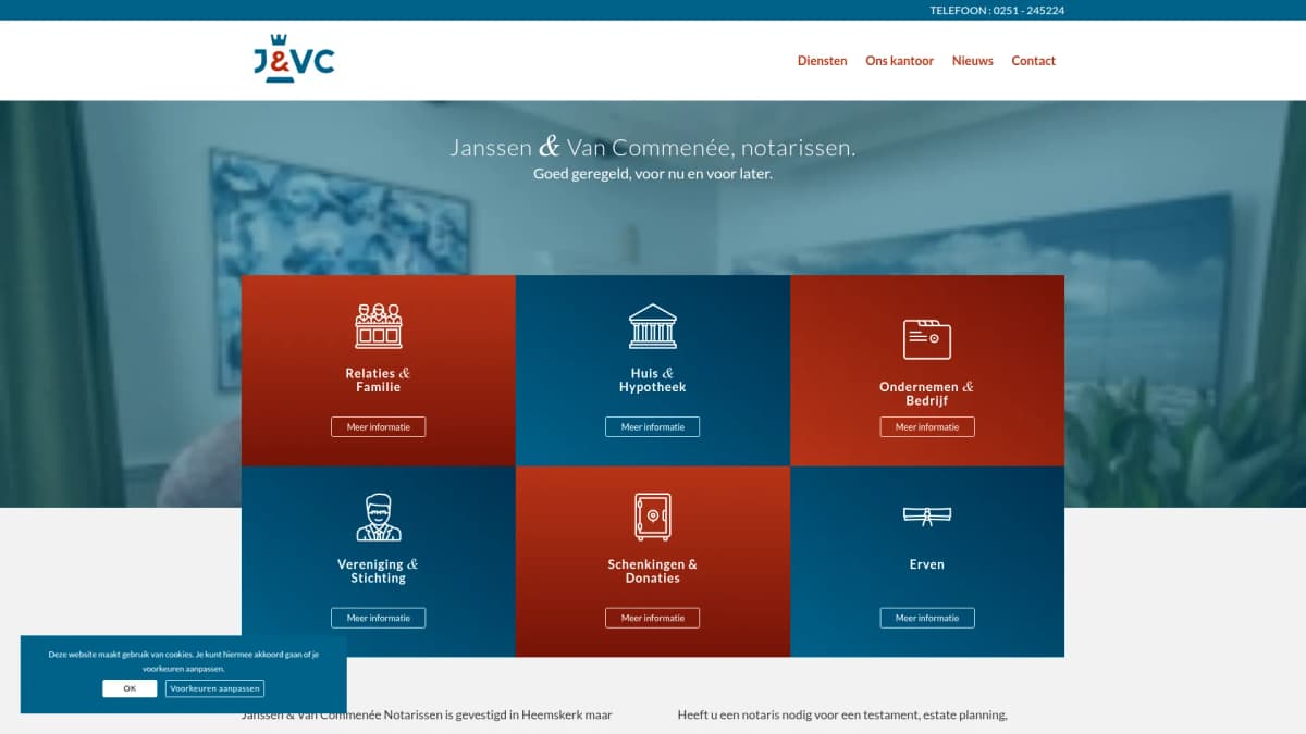 Notarissen Janssen & Van Commenée — notariskantoor in Heemskerk
