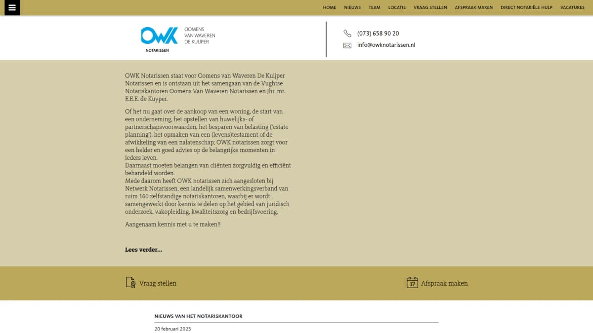 OWK Notarissen — notariskantoor in Vught