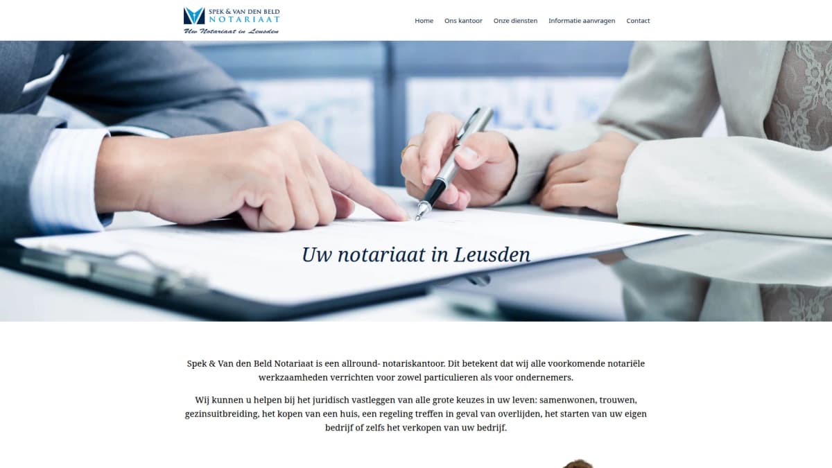 Spek & Van den Beld Notariaat — notariskantoor in Leusden