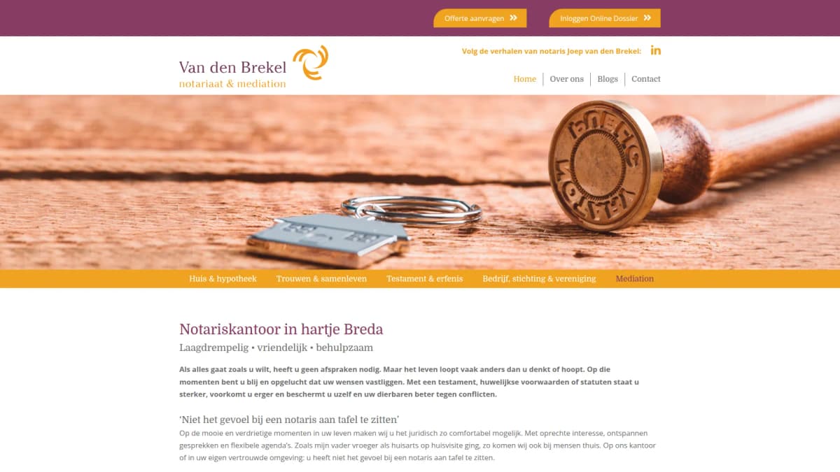 Van den Brekel Notariaat — notariskantoor in Breda