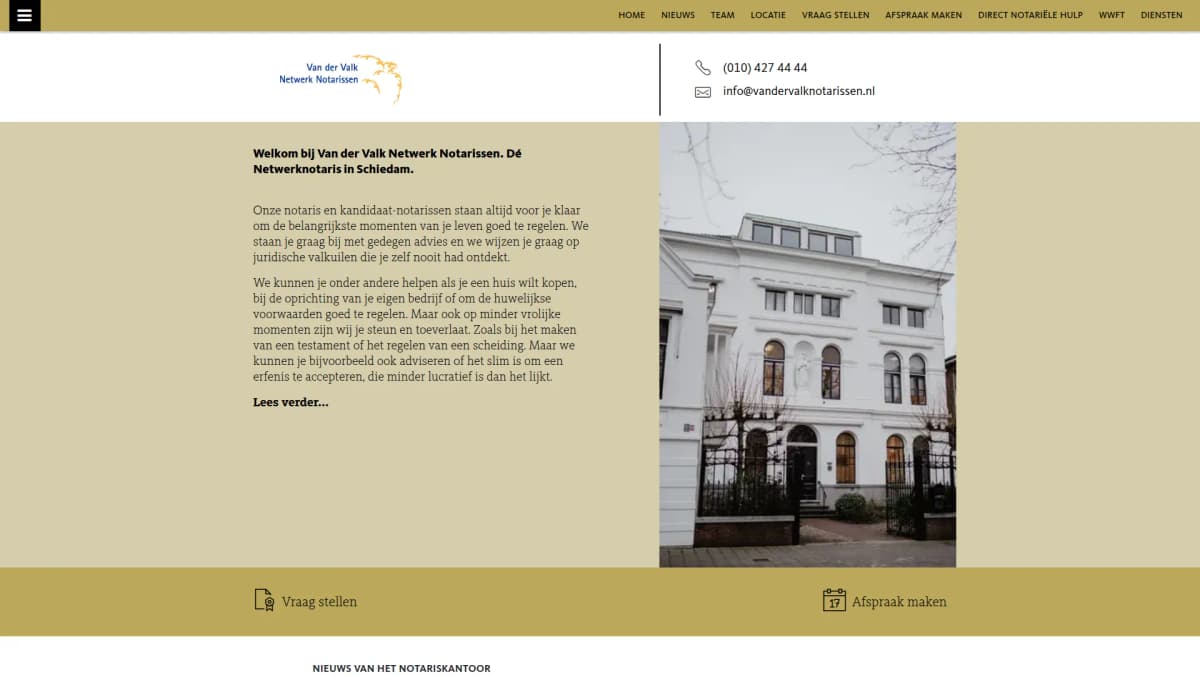 Van der Valk Netwerk Notarissen — notariskantoor in Schiedam