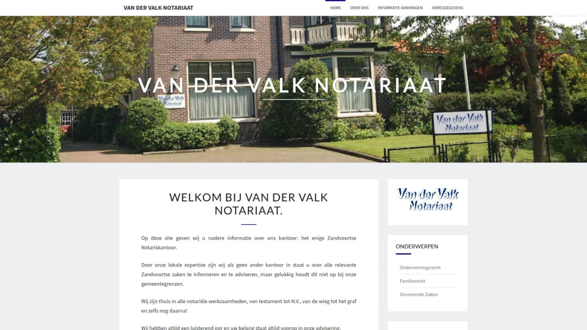 Van der Valk Notariaat — notariskantoor in Zandvoort
