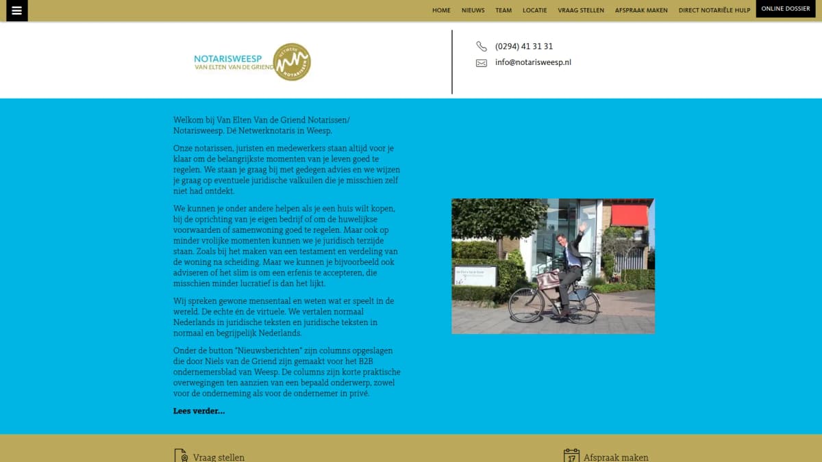 Van Elten · Van de Griend Netwerk Notarissen — notariskantoor in Weesp