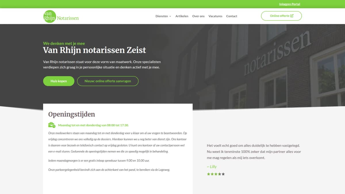 Van Rhijn notarissen — notariskantoor in Zeist