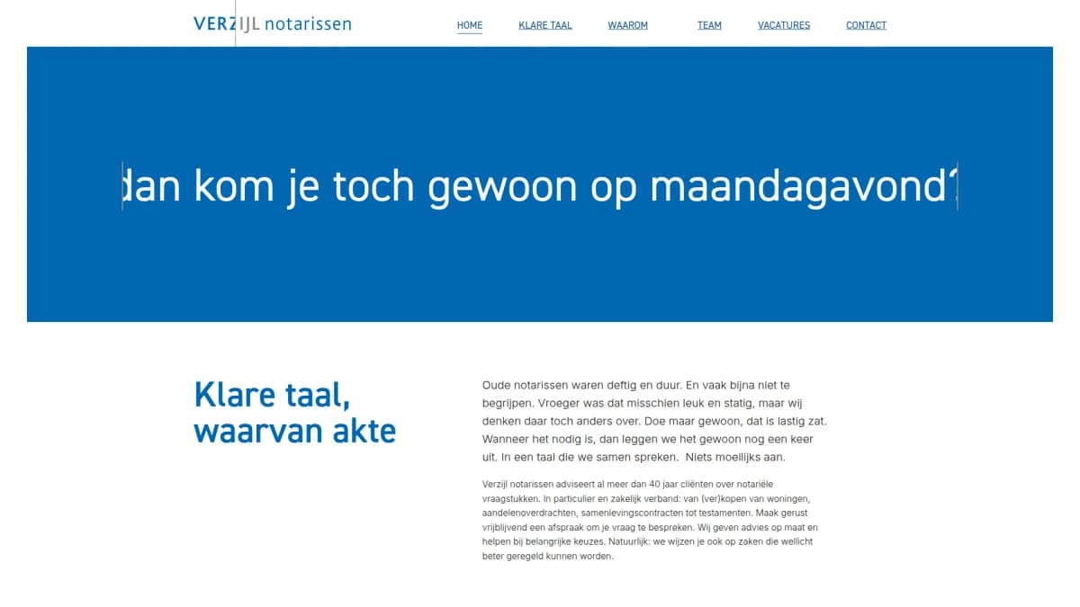 Verzijl Notarissen — notariskantoor in Hellevoetsluis