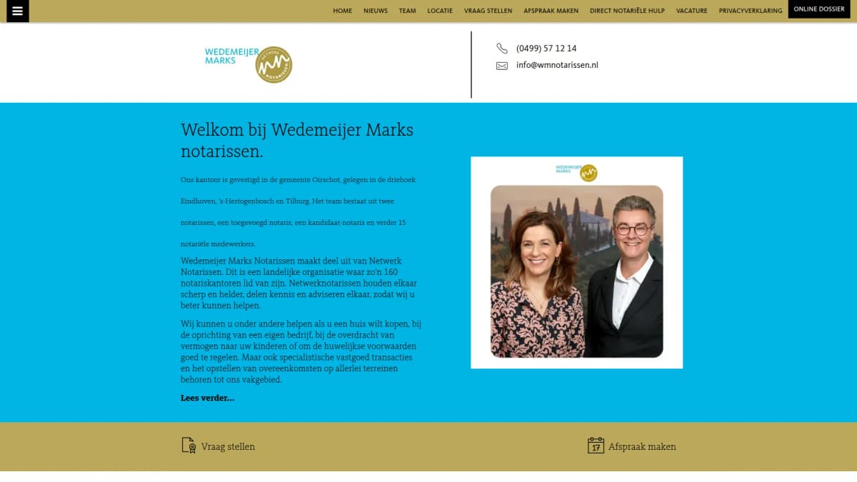 Wedemeijer Marks notarissen N.V. — notariskantoor in Oirschot