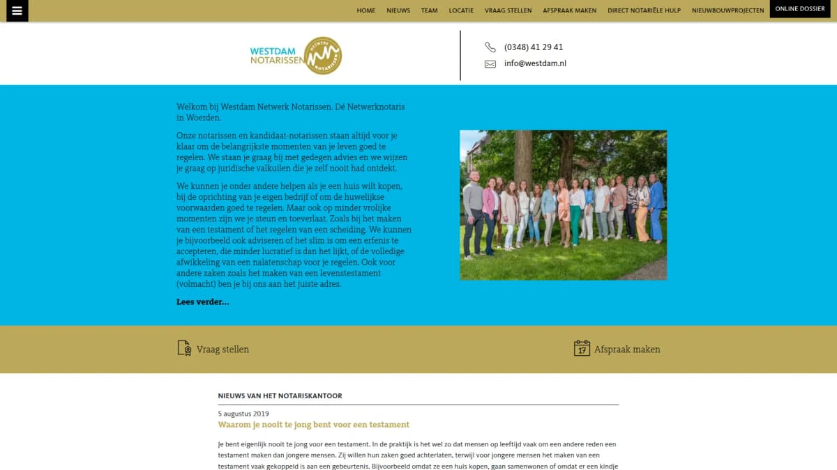 Westdam Netwerk Notarissen — notariskantoor in Woerden