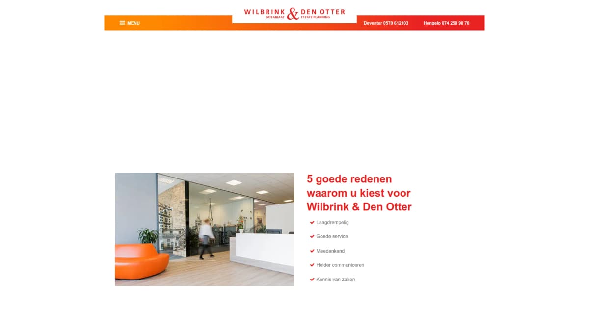 Wilbrink & Den Otter notariaat & estate planning — notariskantoor in Deventer