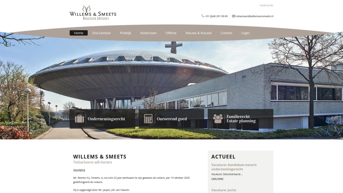 Willems & Smeets notarissen — notariskantoor in Valkenswaard