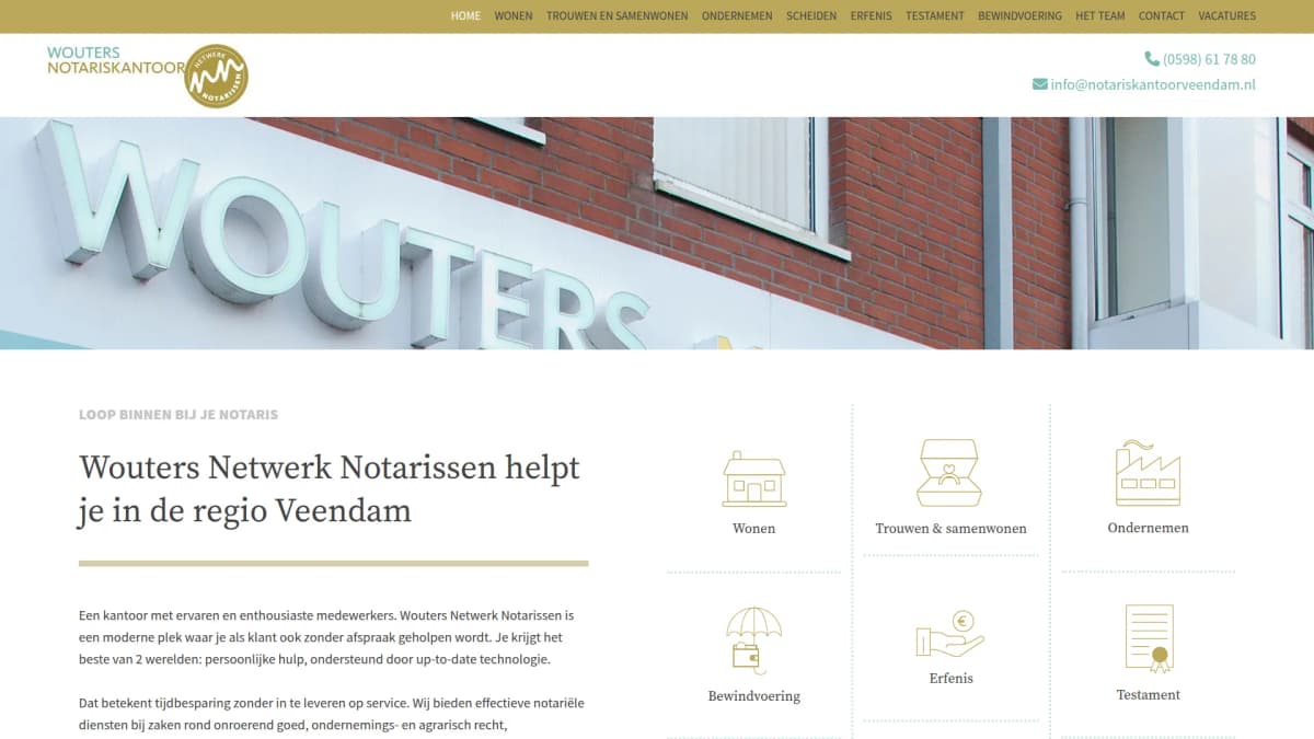 Wouters Netwerk Notarissen — notariskantoor in Veendam